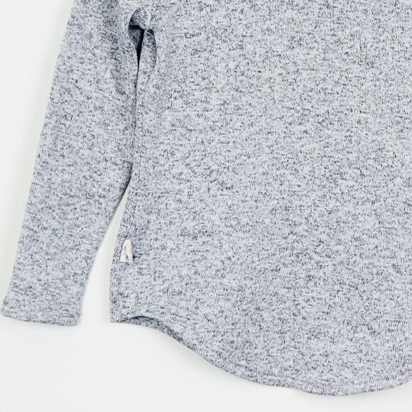 Simply Southern Size S Snap Down Pullover Fleece Top Down Pebble Gray - Picture 6 of 10